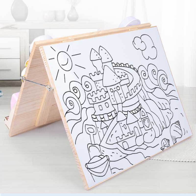 Montessori Wooden Activity Board for Toddlers - Develops Fine Motor Skills & Life Skills